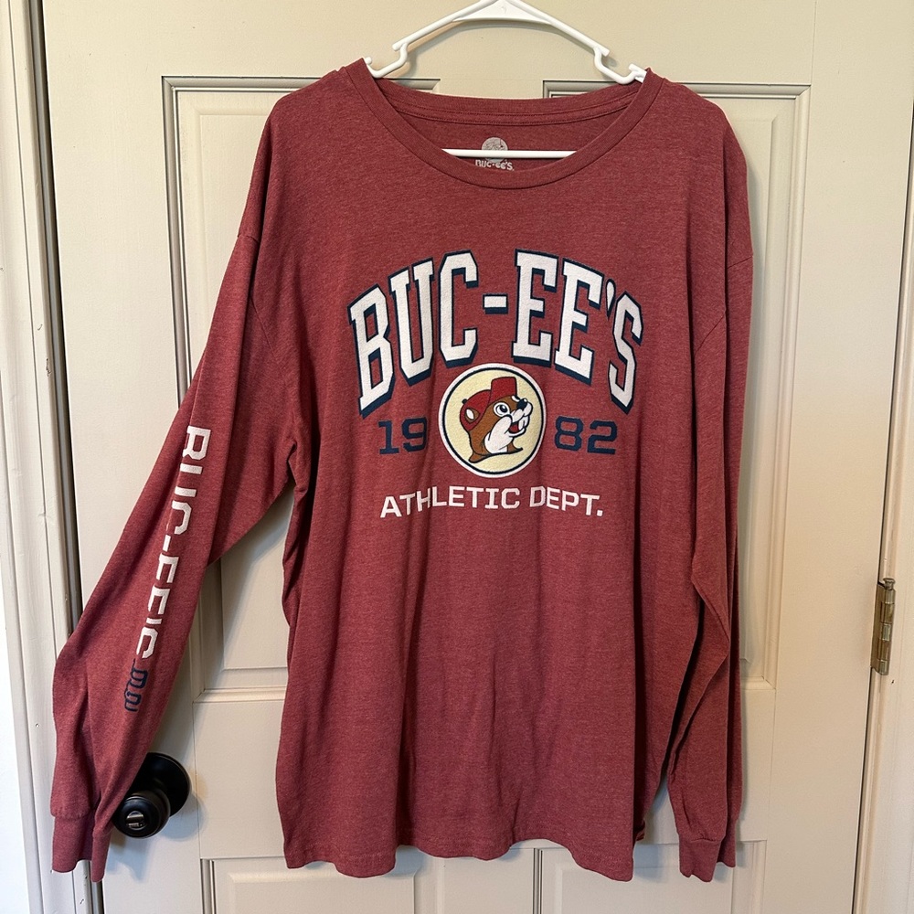 Buc-ee’s Red Longsleeve Shirt, 2X